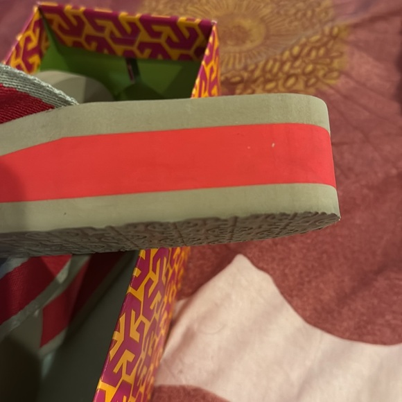 Tory Burch Red and Beige Women's Sandals - Picture 3 of 6